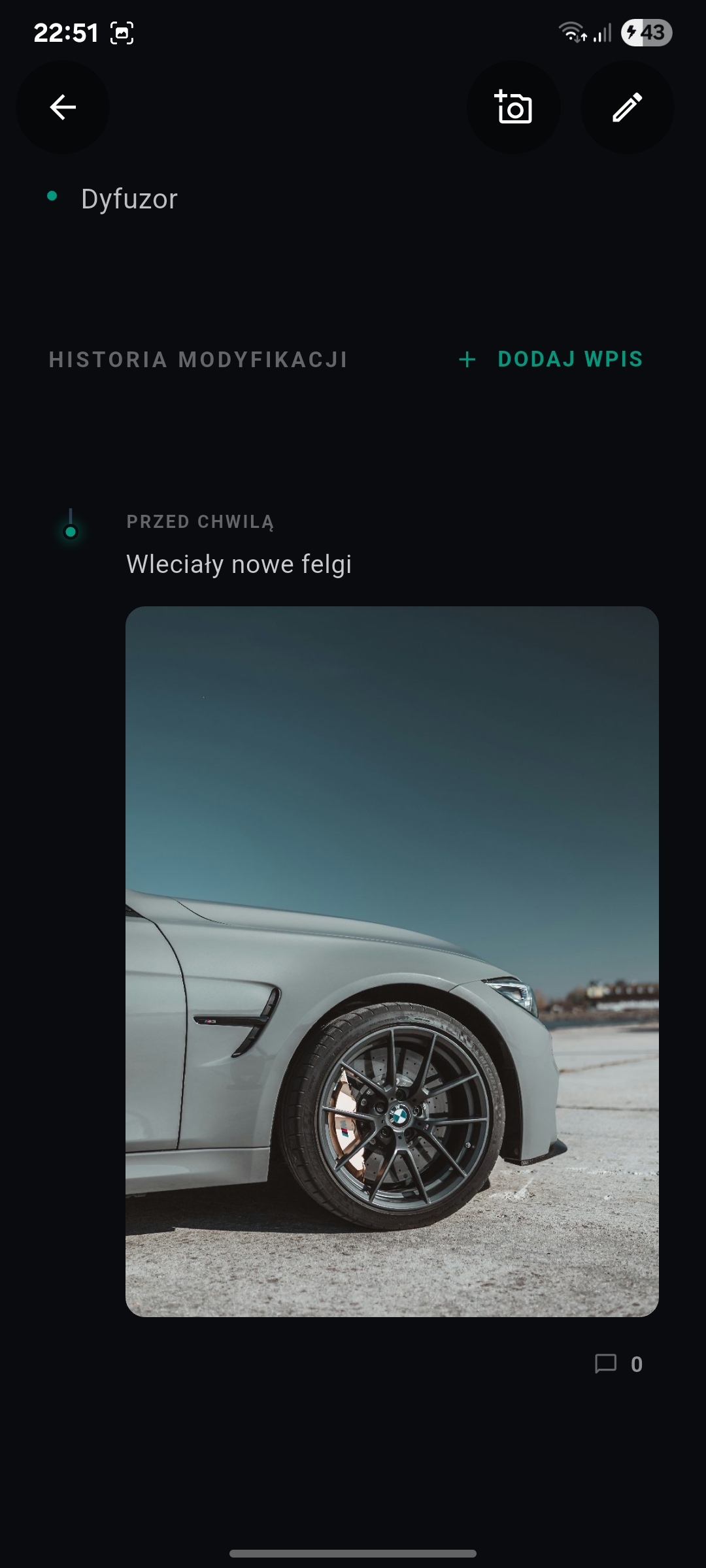 Historia Modyfikacji - PetrolClub