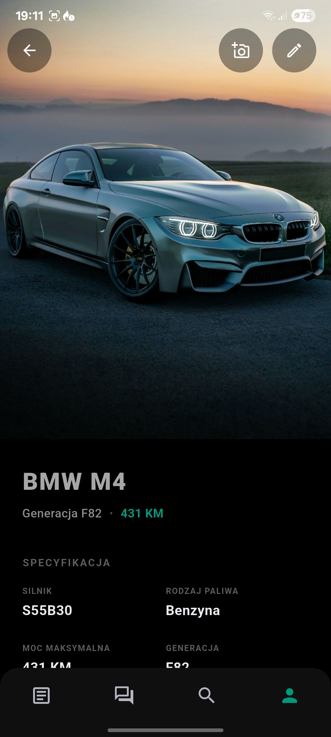 Specyfikacja Pojazdu - PetrolClub